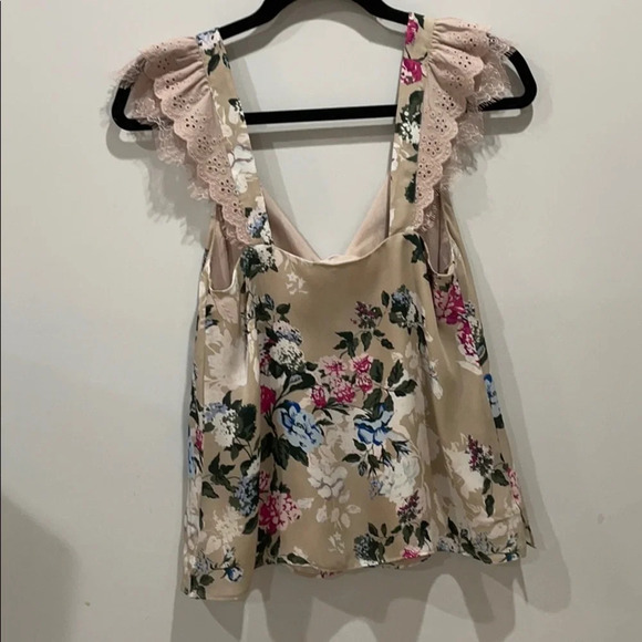 CAMI NYC Juliette Silk Carnation Floral Camisole - Picture 10 of 10